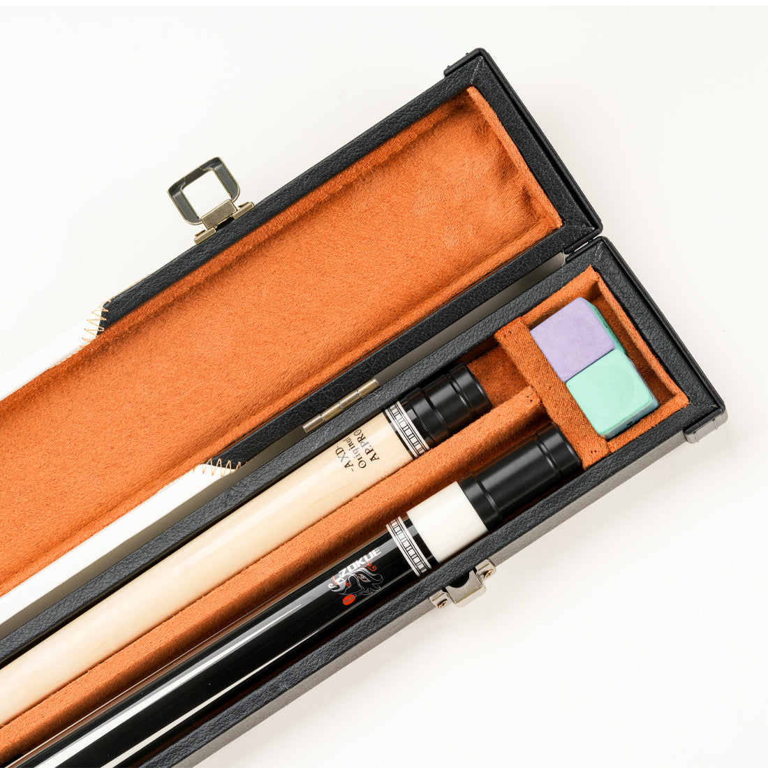 PU blackwhite hard wooden box - 1 Butt x 1 Shaft