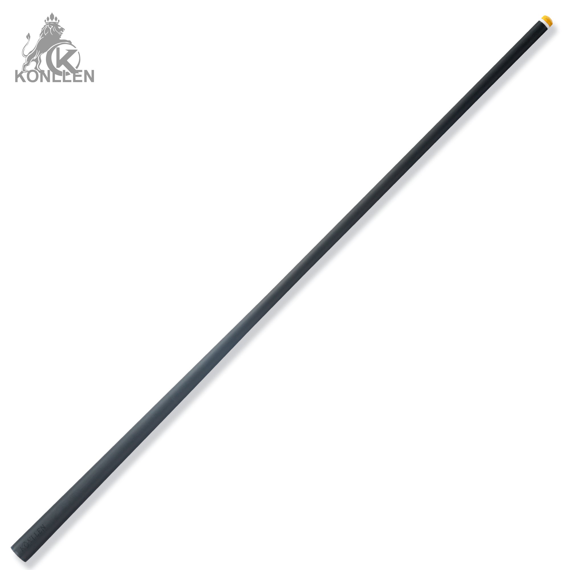 KONLLEN BK75-12Fe Low Deflection Carbon Fiber Pool Cue Ebony Handmade Inlay - Elephant Ear Pattern