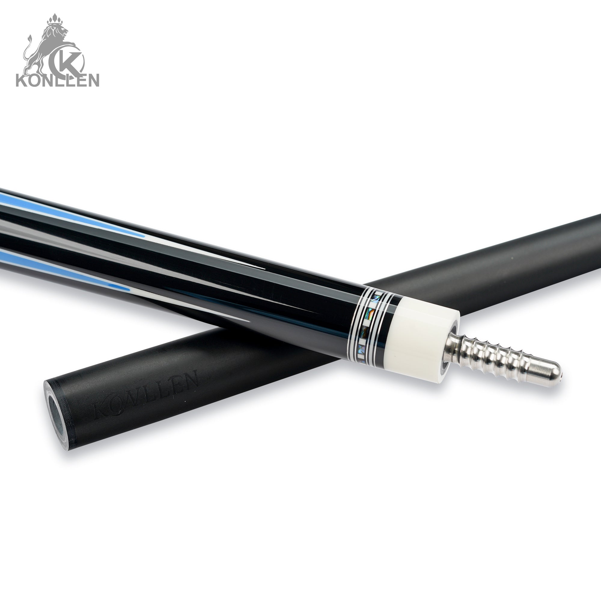Konllen 2.0 Series AK75-001BF - Ebony Butt Sleeve With Abalone Ring and Zuma Inlay - 12.5mm