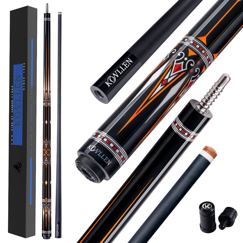 Konllen Kaleidoscope Series – Ember / No Wrap Pool Cue – AK-15F