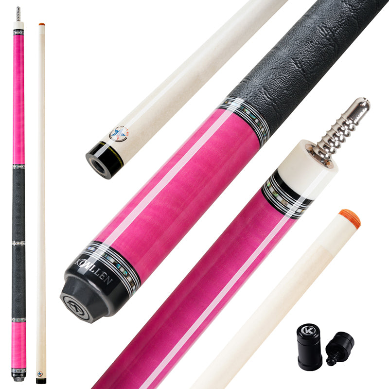 Konllen AXA-H1F (Tiger wood dyed pink) | KONLLEN billiards