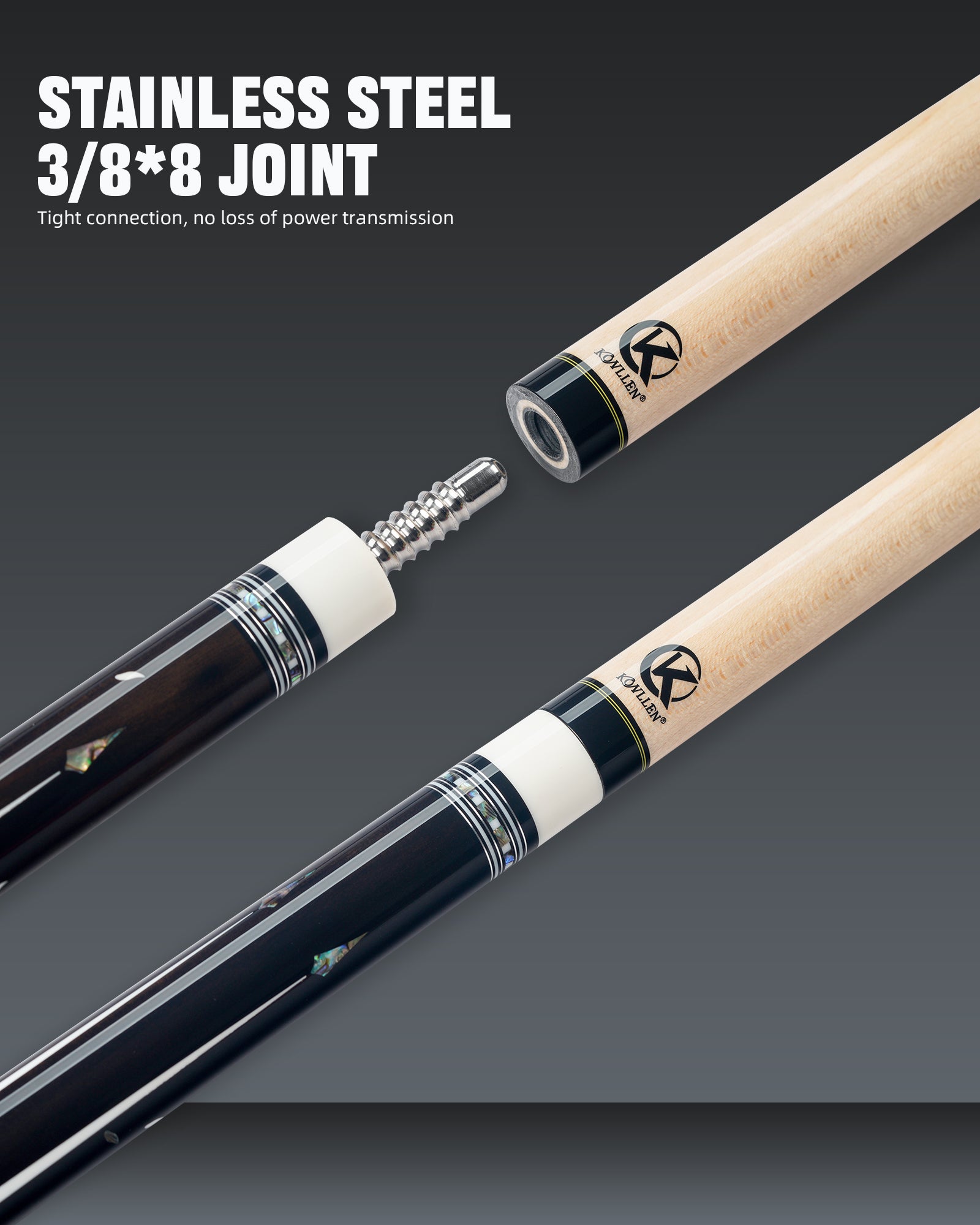 Konllen AK-KB-Black | KONLLEN Billiards