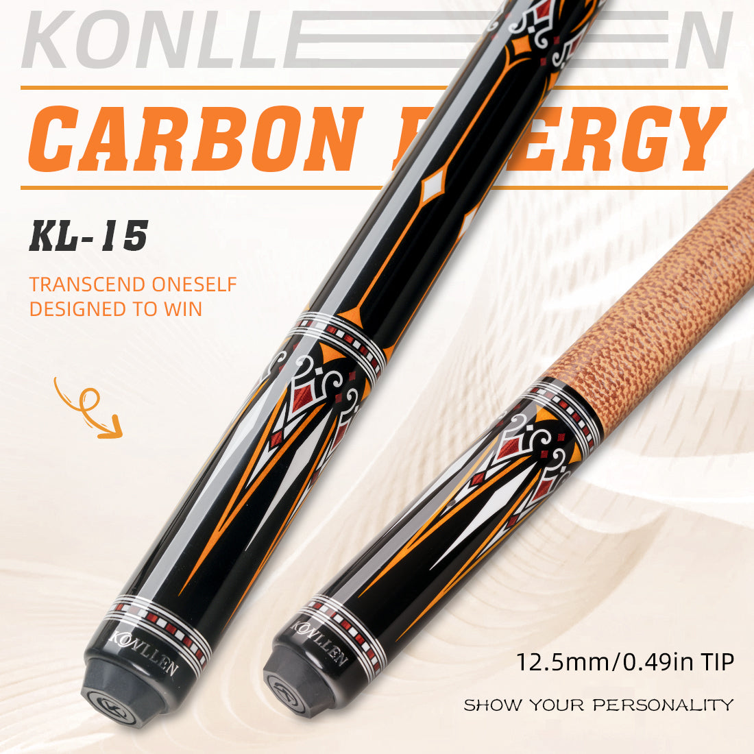 KONLLEN ULTRA-TECH MATERIAL カーボンシャフト Konllen Carbon Fiber Shaft for Radial Joint with 11.5mm/12.5mm