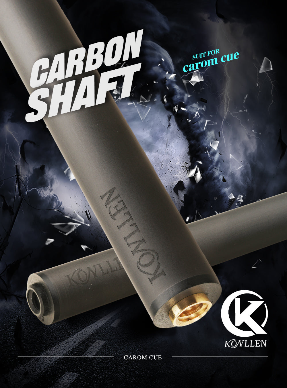 Single Carom Shaft 12mm