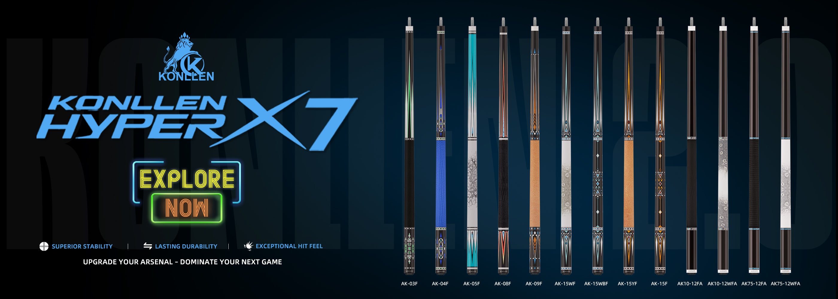 KONLLEN - Extreme、Professional、High-end Billiards Cues and