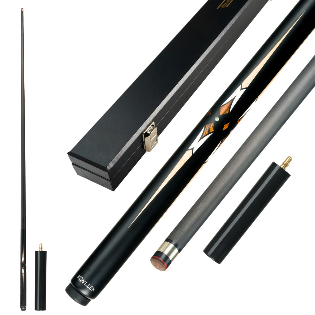 FT-1 One Piece Cue(Four-sided mosaic）