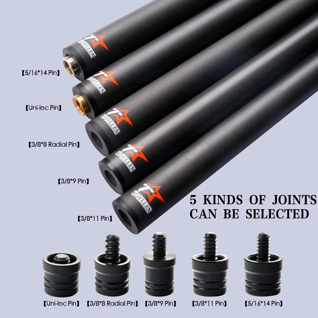 Shaft-12.4mm karbon tunggal